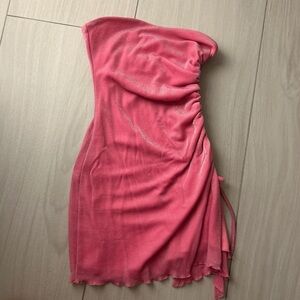Princess Polly Pink  Strapless Dress